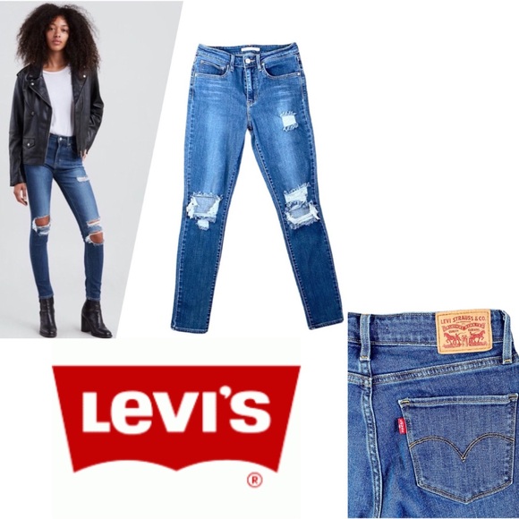 Levi's Denim - Levi’s 721 High Rise Destroyed Manic Monday Jeans | 27